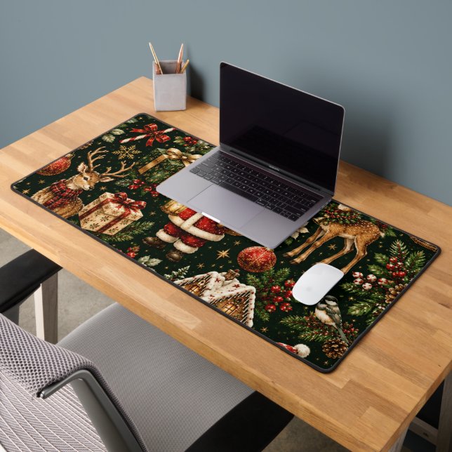 Motif de vacances de Noël vintage de luxe (Bureau 2)