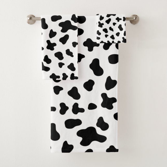 Motif de vache noir et blanc (En situation)