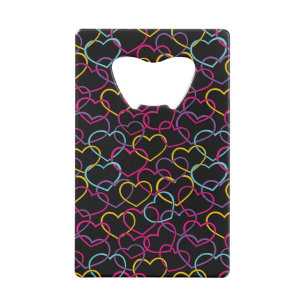 Motif de Valentine avec des coeurs de couleur