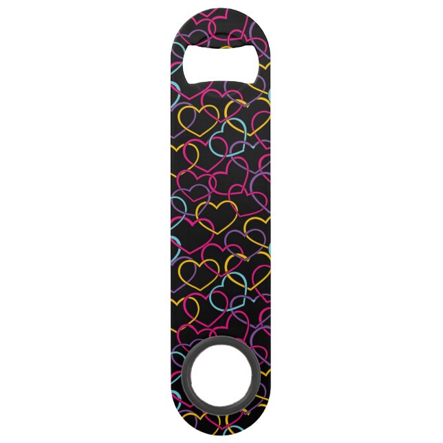 Motif de Valentine avec des coeurs de couleur (Devant)