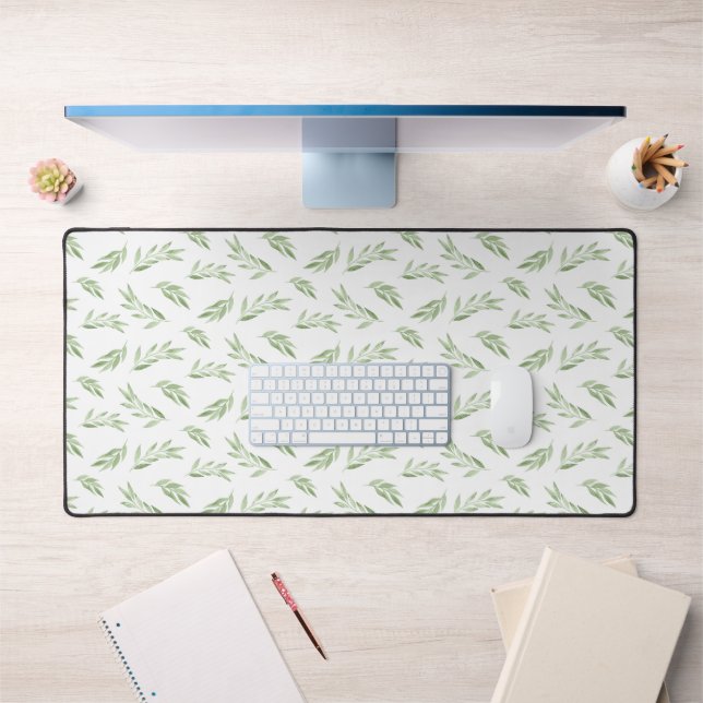 Motif de verdure feuille aquarelle (Bureau 1)