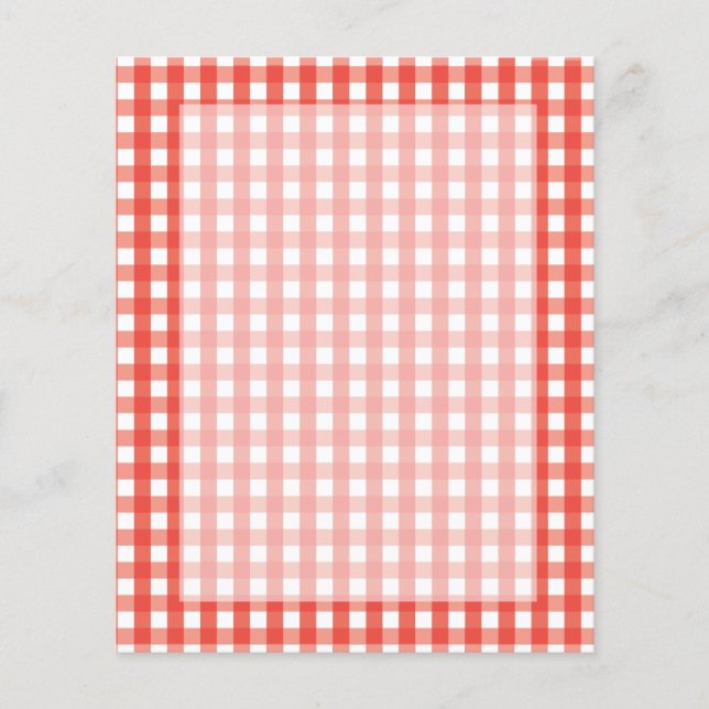 Motif de vérification En vichy rouge (Devant)