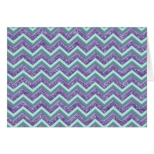 Motif de verre Amethyst Zigzag
