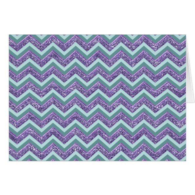 Motif de verre Amethyst Zigzag (Devant horizontal)