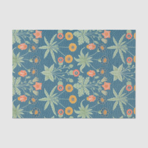 MOTIF de VIGNE avec des PAVOTS, papier de soie de