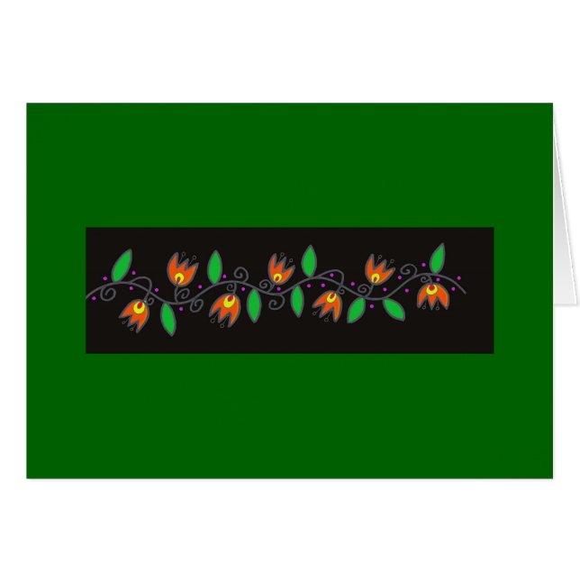 Motif de vigne - symbole de la vie éternelle (Devant Horizontal)