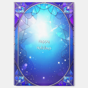 Motif de vitrail moderne Magnet de vacances