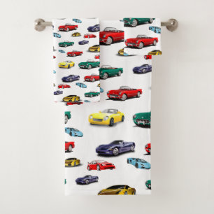 Motif de voiture véhicules automobiles multicolore
