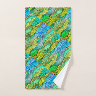 Motif décoratif bleu-vert