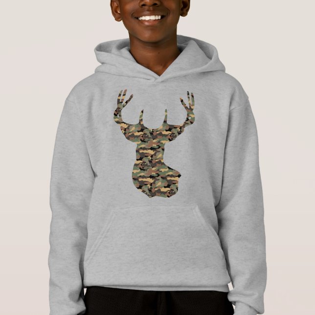 Motif d'écorce d'arbre vert marron Buck (Devant)