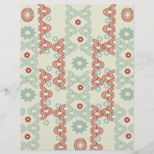 Motif demi-cercle rouge et vert :
