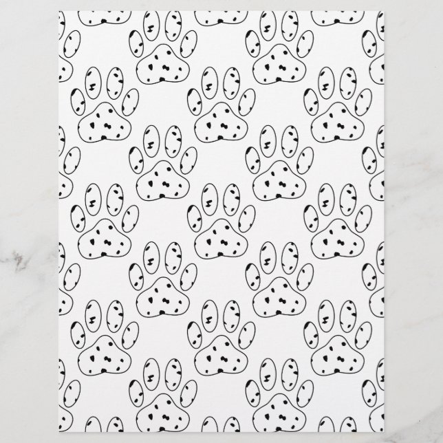Motif d'empreinte de patte de dalmatien (Devant)