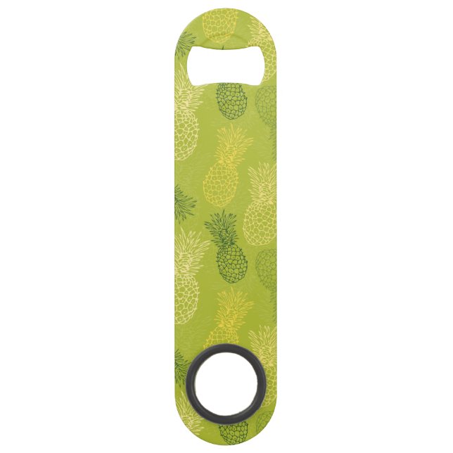 Motif d'ensemble d'ananas sur le vert (Devant)