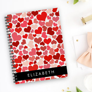 Motif Des Coeurs, Coeurs Rouges, Amour, Votre Nom