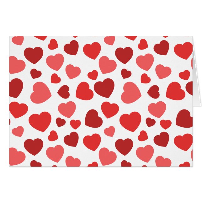 Motif Des Coeurs, Coeurs Rouges, Motif Des Coeurs (Devant horizontal)