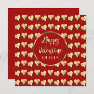 Motif des Coeurs mignons Rouge Bonne Saint Valenti