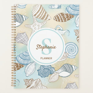 Motif des coquillages Monogrammes de plage