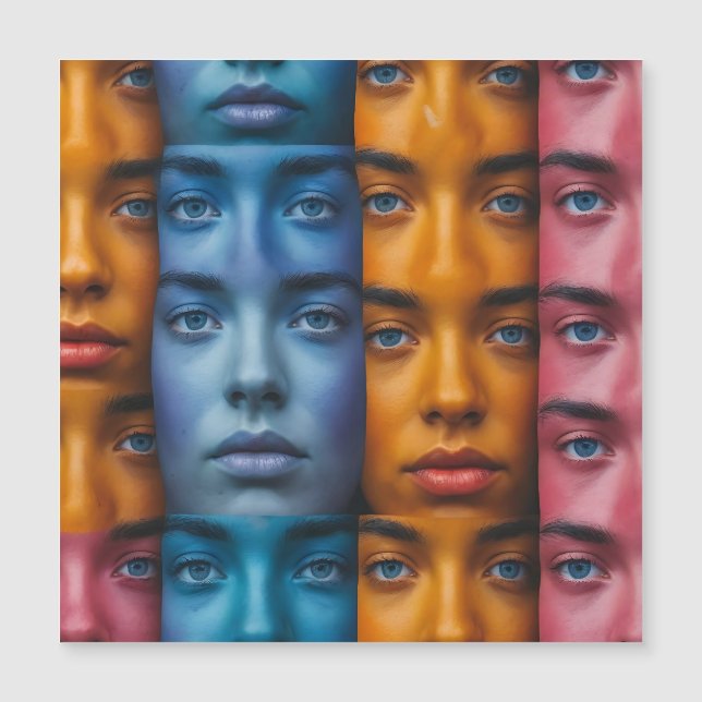 Motif des faces colorées (Devant)