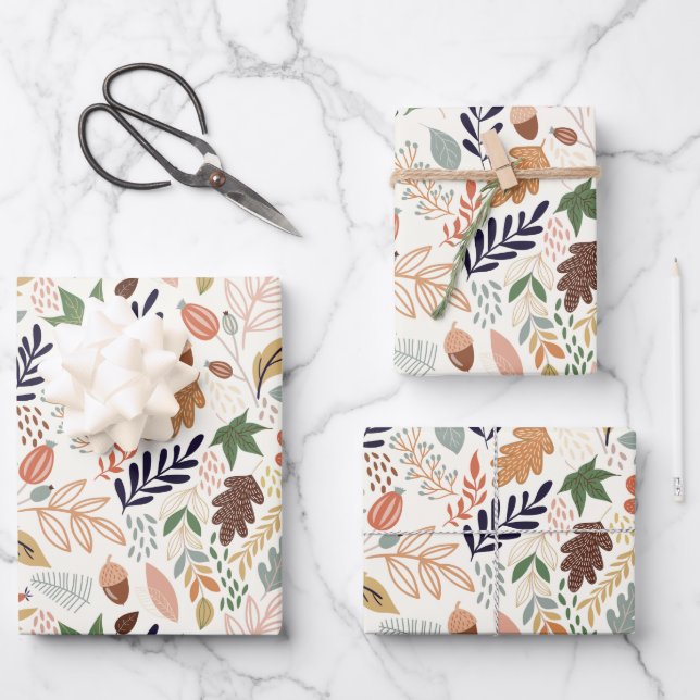 Motif des feuilles automnales (Recto)