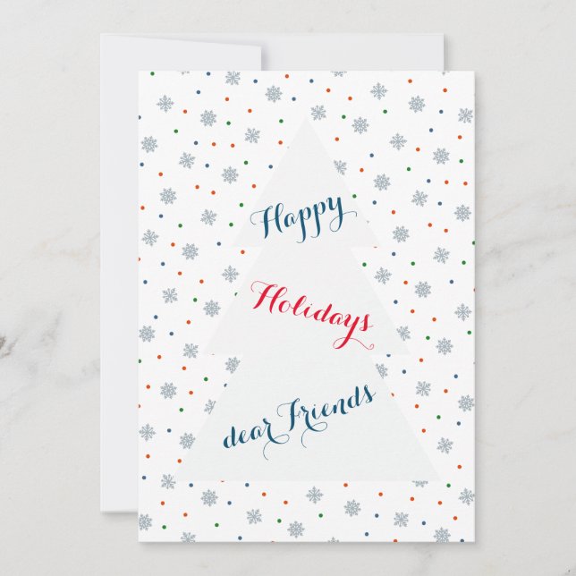 Motif des flocons et des points d'hiver (Devant)