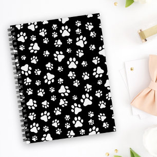 Motif des pattes, Empreintes de pattes, noir et bl