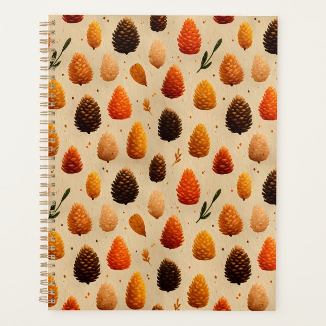 Motif des Pinecones d'hiver chauds (Devant)