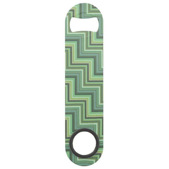 Motif d'escalier à rayures vert olive (Devant)
