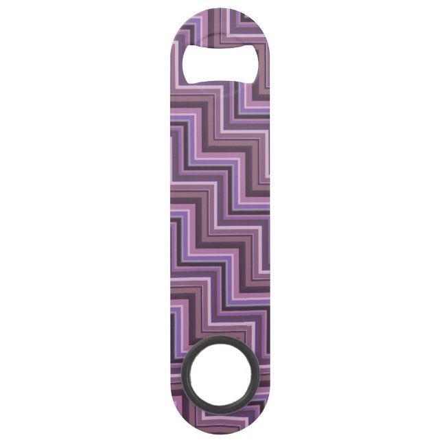 Motif d'escaliers à rayures mauve (Devant)