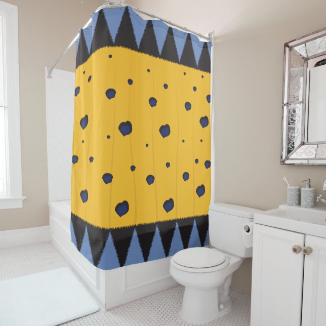 Motif Design Douche rideau (En situation)