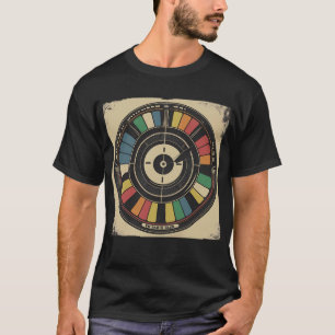 Motif d'essai rétro - T-shirt d'essai circulaire d