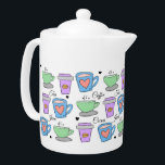 Motif Dessins de conteneurs pour amateurs de café<br><div class="desc">Les amateurs de café mignonne tasses de motif d'amour.</div>