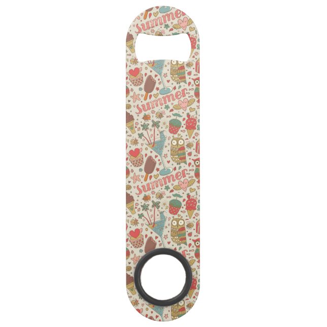 Motif d'été avec la crème glacée (Devant)