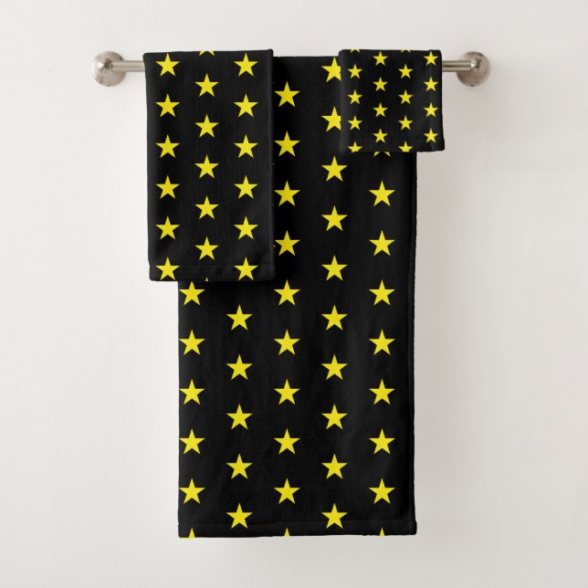 Motif d'étoile jaune sur fond noir (En situation)