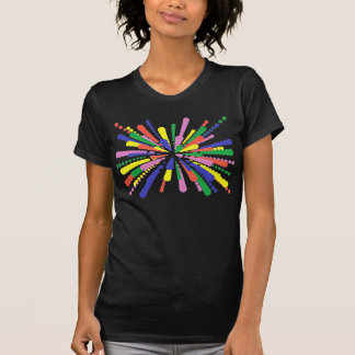 Motif d'explosion de t-shirts Pois colorés