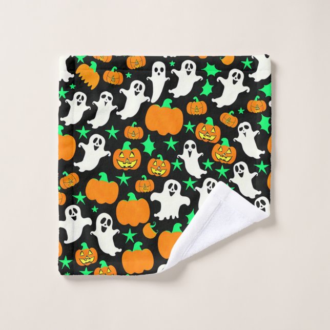 Motif d'Halloween (Gant de toilette)