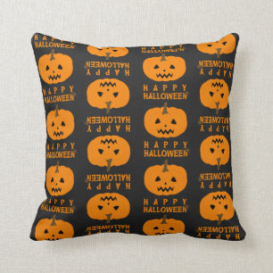 Motif d'Halloween avec oreiller Citrouille