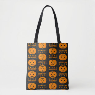 Motif d'Halloween avec Sac fourre-tout Citrouille