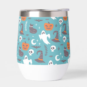 Motif d'Halloween Turquoise amusant
