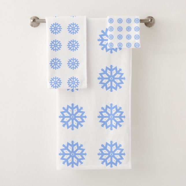 Motif d'hiver bleu clair Snowflake (En situation)
