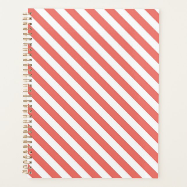 Motif diagonal de bandes roses et blanches (Devant)