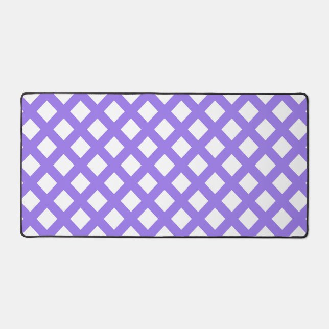 Motif diamant à carreaux blanc violet (Recto)