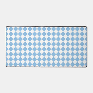 Motif diamant à carreaux bleu blanc