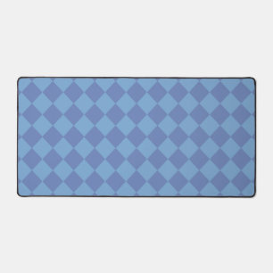 Motif diamant à carreaux bleus