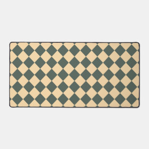 Motif diamant à carreaux jaune vert