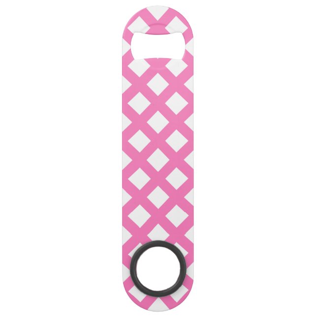 Motif diamant à carreaux rose blanc (Devant)