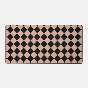 Motif diamant à carreaux rose noir