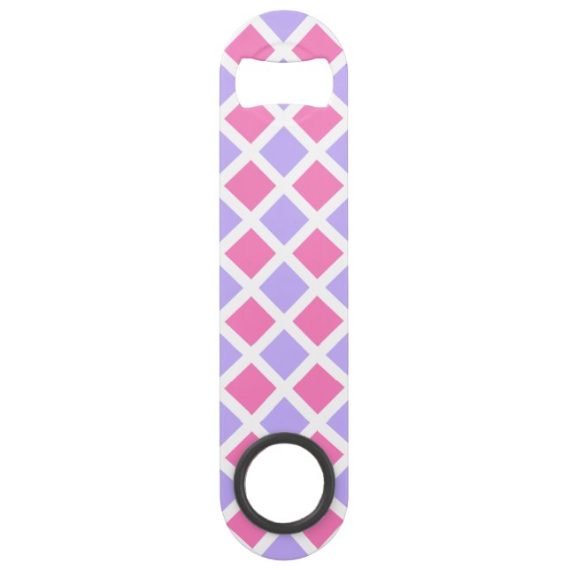 Motif diamant à carreaux rose violet (Devant)