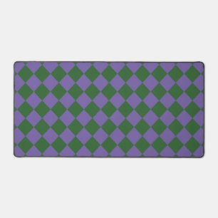 Motif diamant à carreaux violet vert