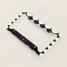 Motif diamant blanc et noir