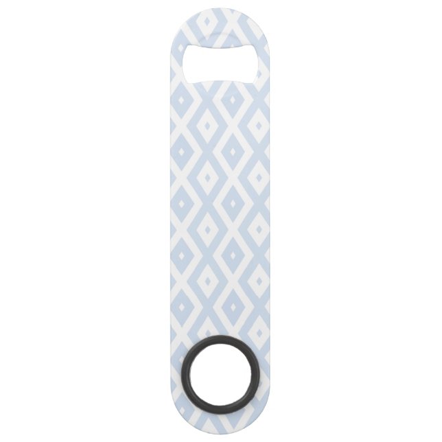 Motif diamant bleu pâle et blanc (Devant)